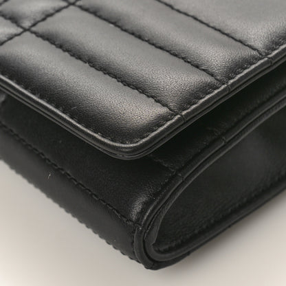 Burberry Lambskin Quilted Lola Chain Wallet Black 8 of 8