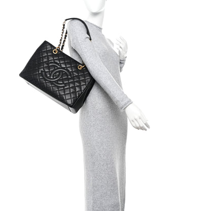 Chanel Caviar Quilted Grand Shopping Tote GST Black 2 of 11