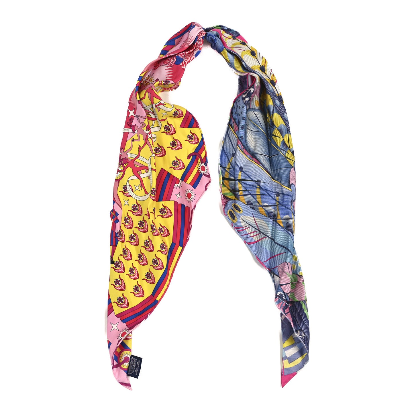 Silk Plumetis Upcycle Bandeau Scarf Rose