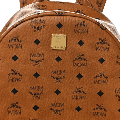 MCM Visetos Medium Side Studs Stark Backpack Cognac 7 of 9