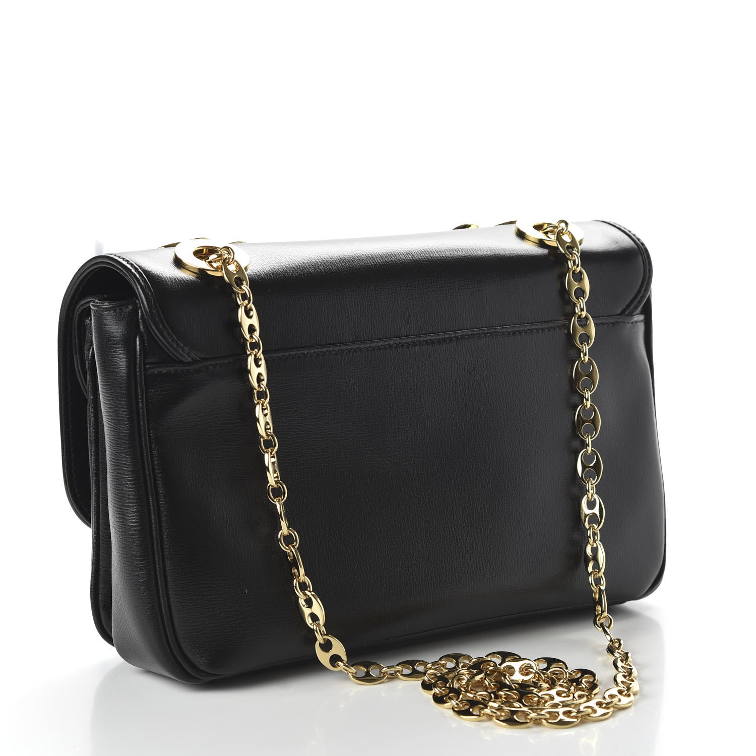 Gucci Azalea Calfskin Small Marina Chain Shoulder Bag Black 3 of 11