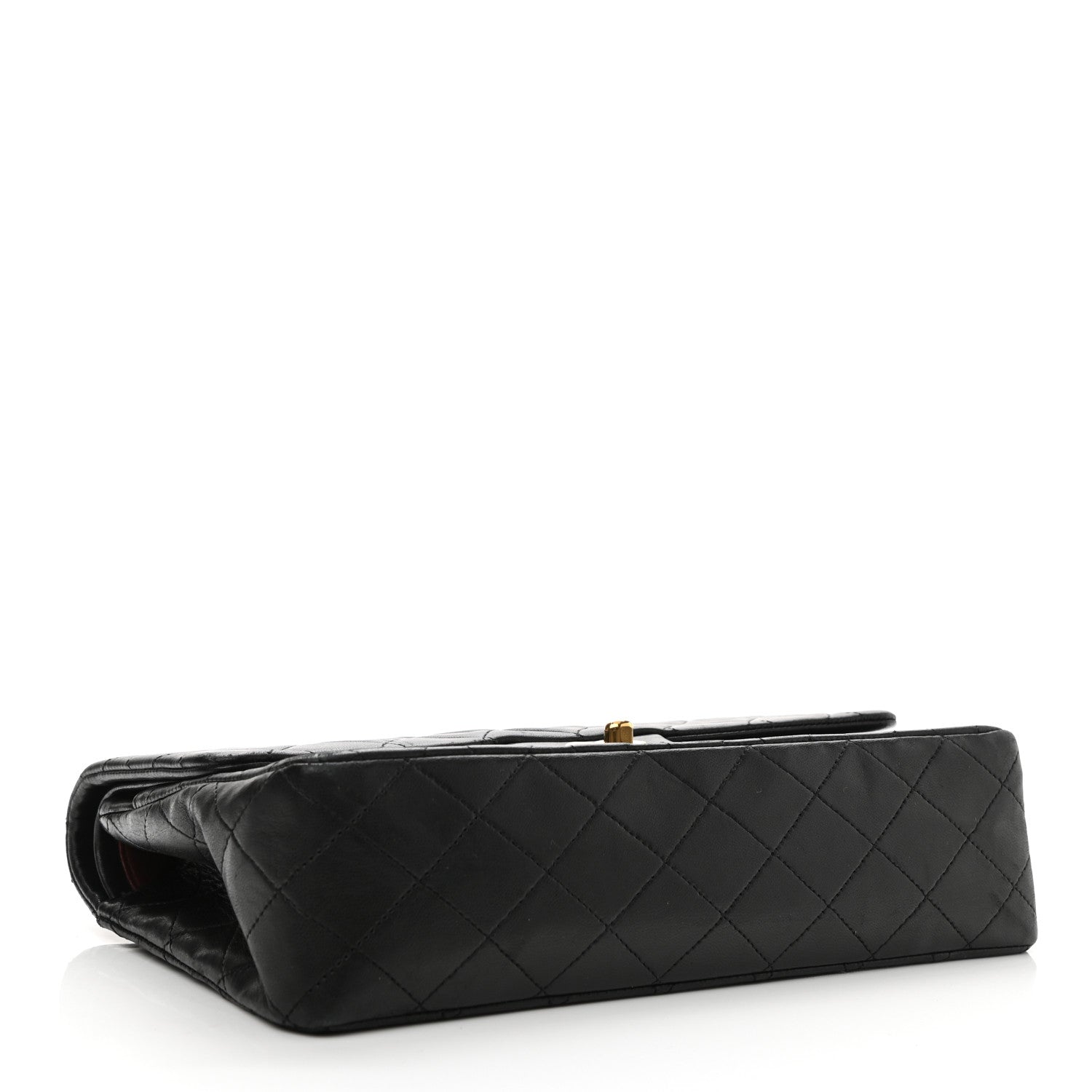 Chanel Lambskin Quilted Medium Double Flap Black 3 of 14