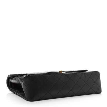 Chanel Lambskin Quilted Medium Double Flap Black 3 of 14