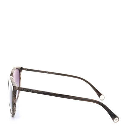 Chanel Acetate Polarized Pantos Cat Eye Sunglasses 5448 Grey 3 of 8