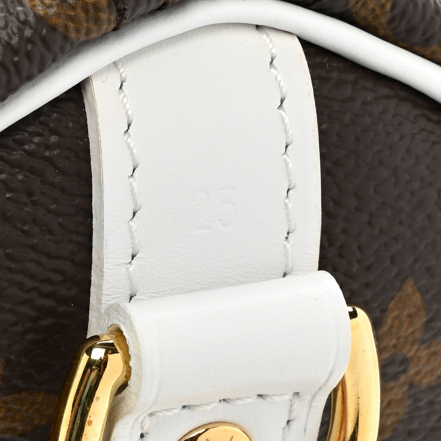 Monogram LV Match Speedy Bandouliere 25 White