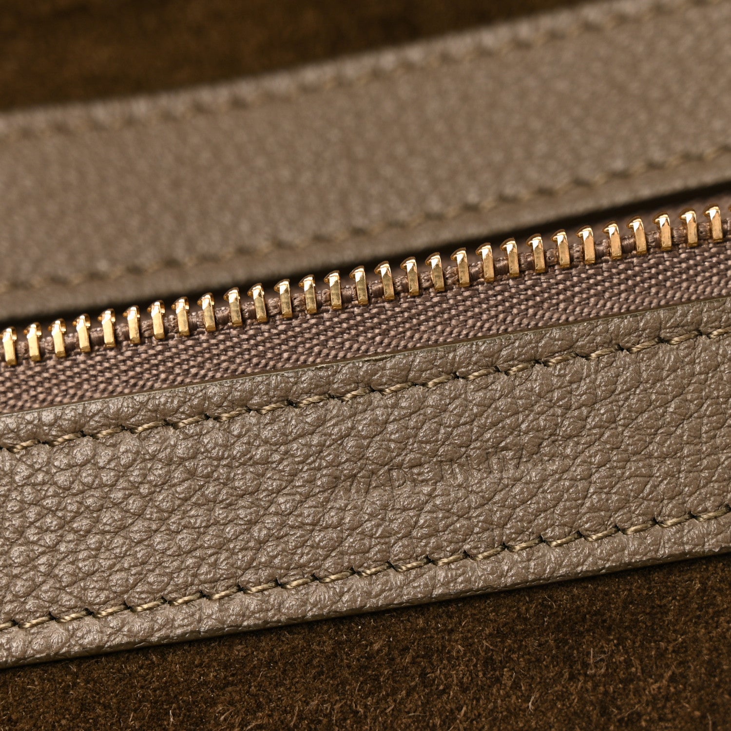 Celine Soft Grained Calfskin Small Belt Cabas Phantom Taupe 7 of 16