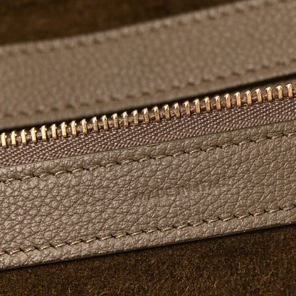 Celine Soft Grained Calfskin Small Belt Cabas Phantom Taupe 7 of 16