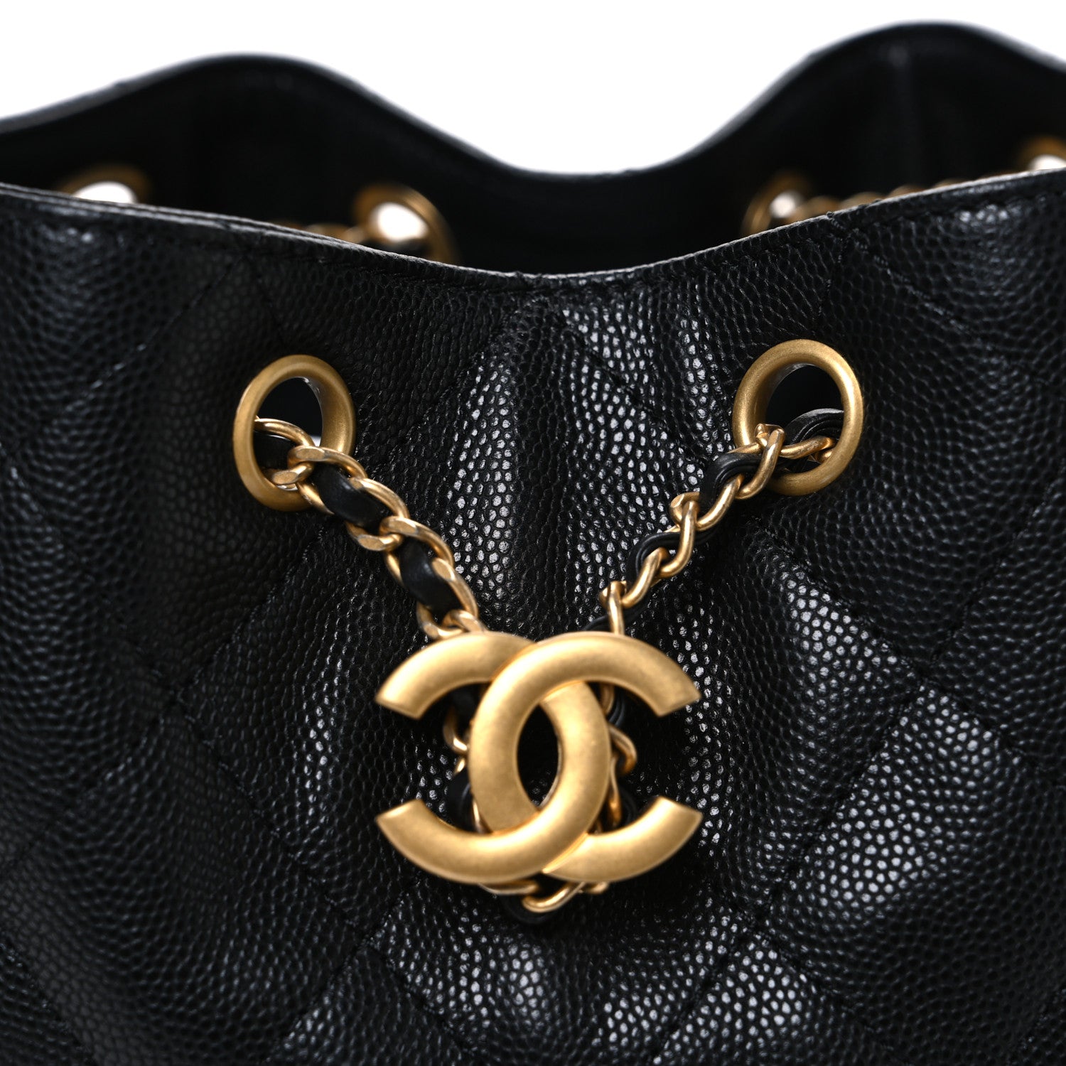 Chanel Caviar Quilted Small Chanel 25 Handbag Black 8 of 10