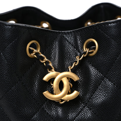 Chanel Caviar Quilted Small Chanel 25 Handbag Black 8 of 10