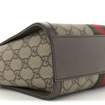 Gucci GG Supreme Monogram Small Ophidia Tote Bag Brown 9 of 12