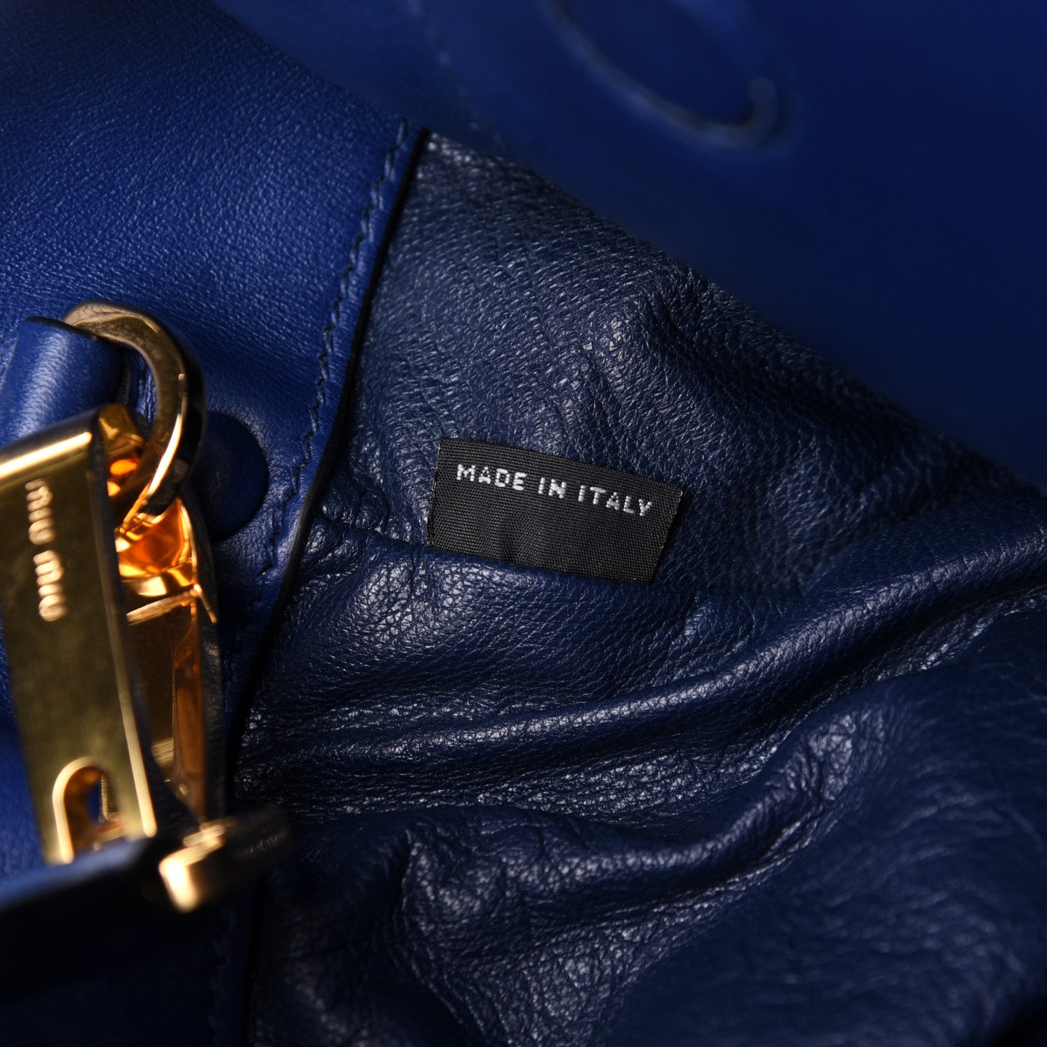 Miu Miu Vitello Soft Tote Inchiostro 12 of 20