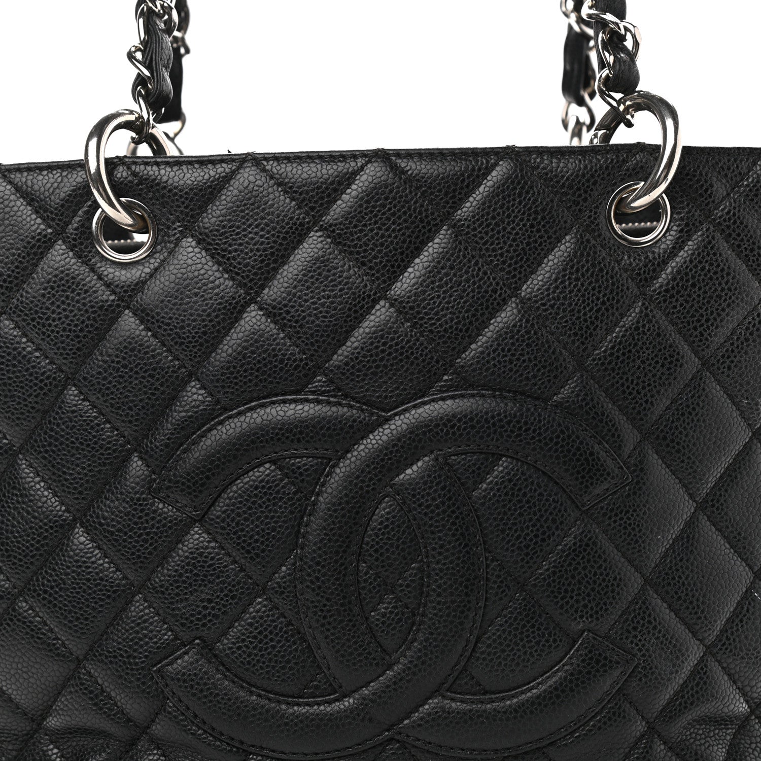 Chanel Caviar Quilted Grand Shopping Tote GST Black 6 of 21