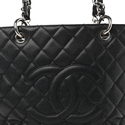 Chanel Caviar Quilted Grand Shopping Tote GST Black 6 of 21