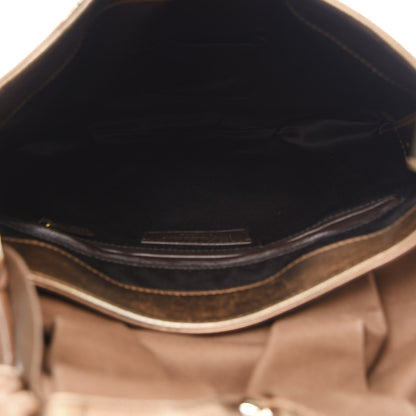Saint Laurent Metallic Chevre Bow Handbag Bronze 4 of 9
