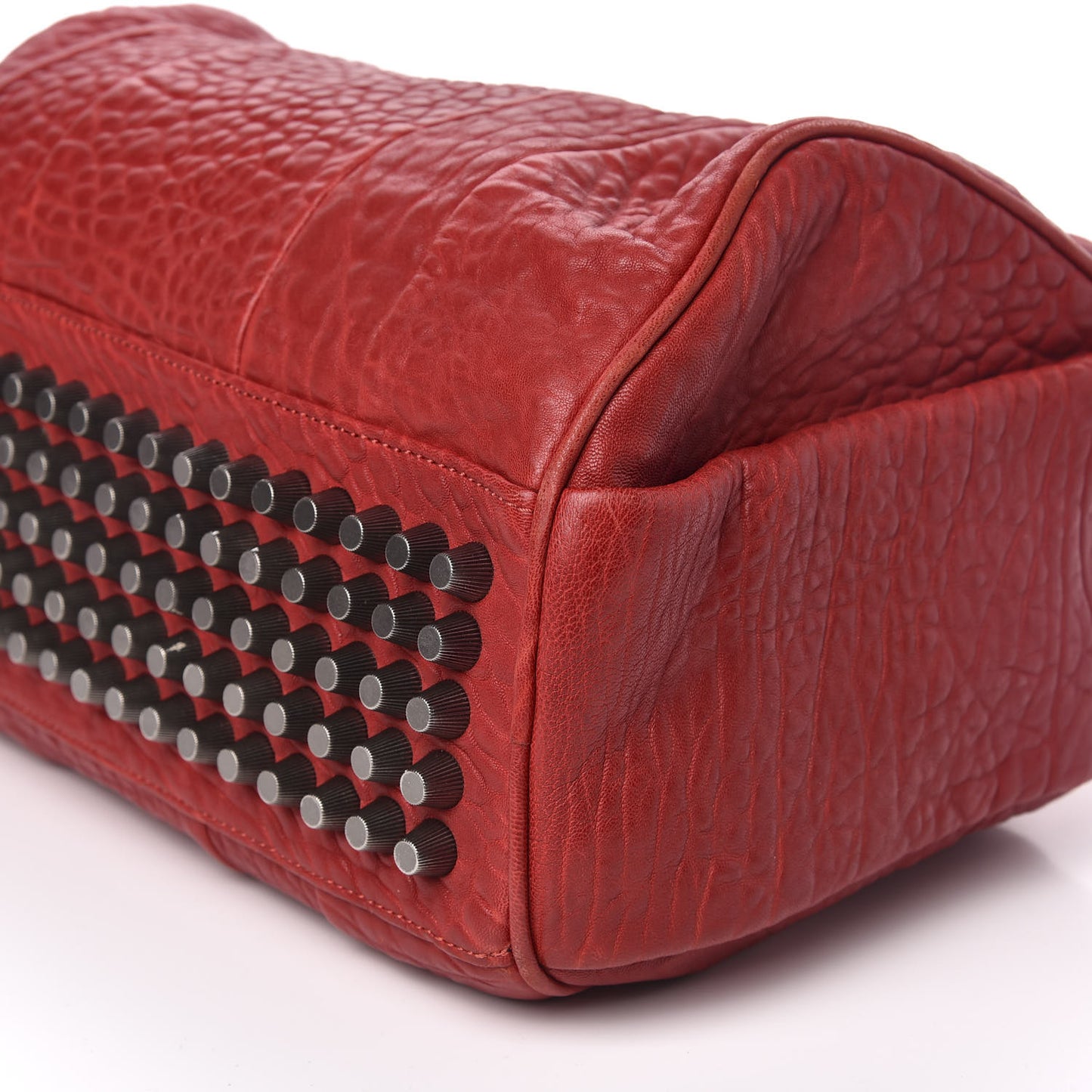 Pebbled Lambskin Rocco Cayenne Gunmetal Hardware