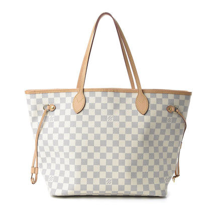 Louis Vuitton Damier Azur Neo Neverfull MM Rose Ballerine 1 of 10
