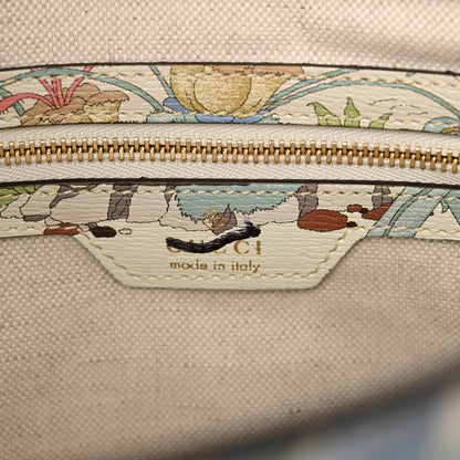 Gucci New Shangai Calfskin Tiger Savanah Small Jackie 1961 Hobo Chalky White Multicolor 6 of 11