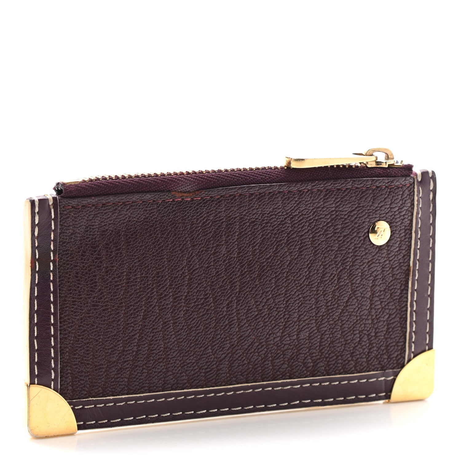 Louis Vuitton Suhali Key Pouch Prune 3 of 13