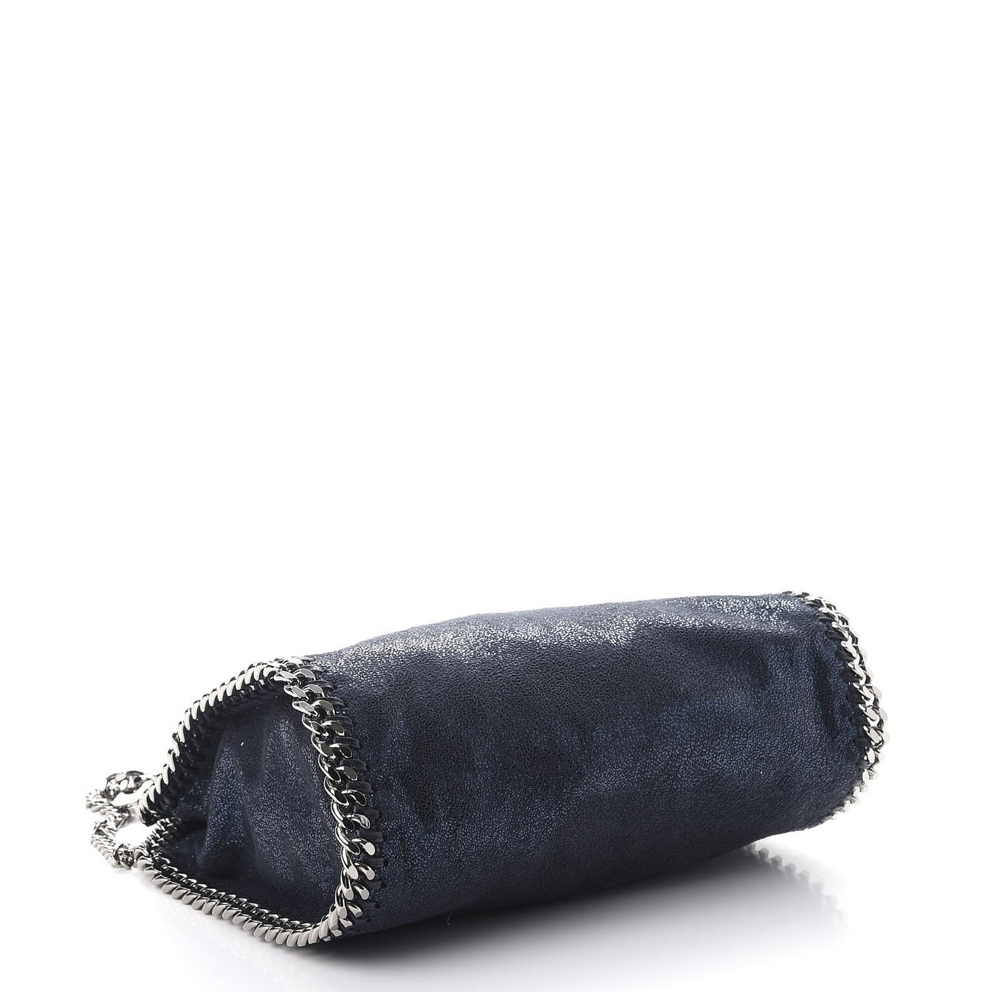 Shaggy Deer Mini Falabella Fold Over Tote Lapis Navy