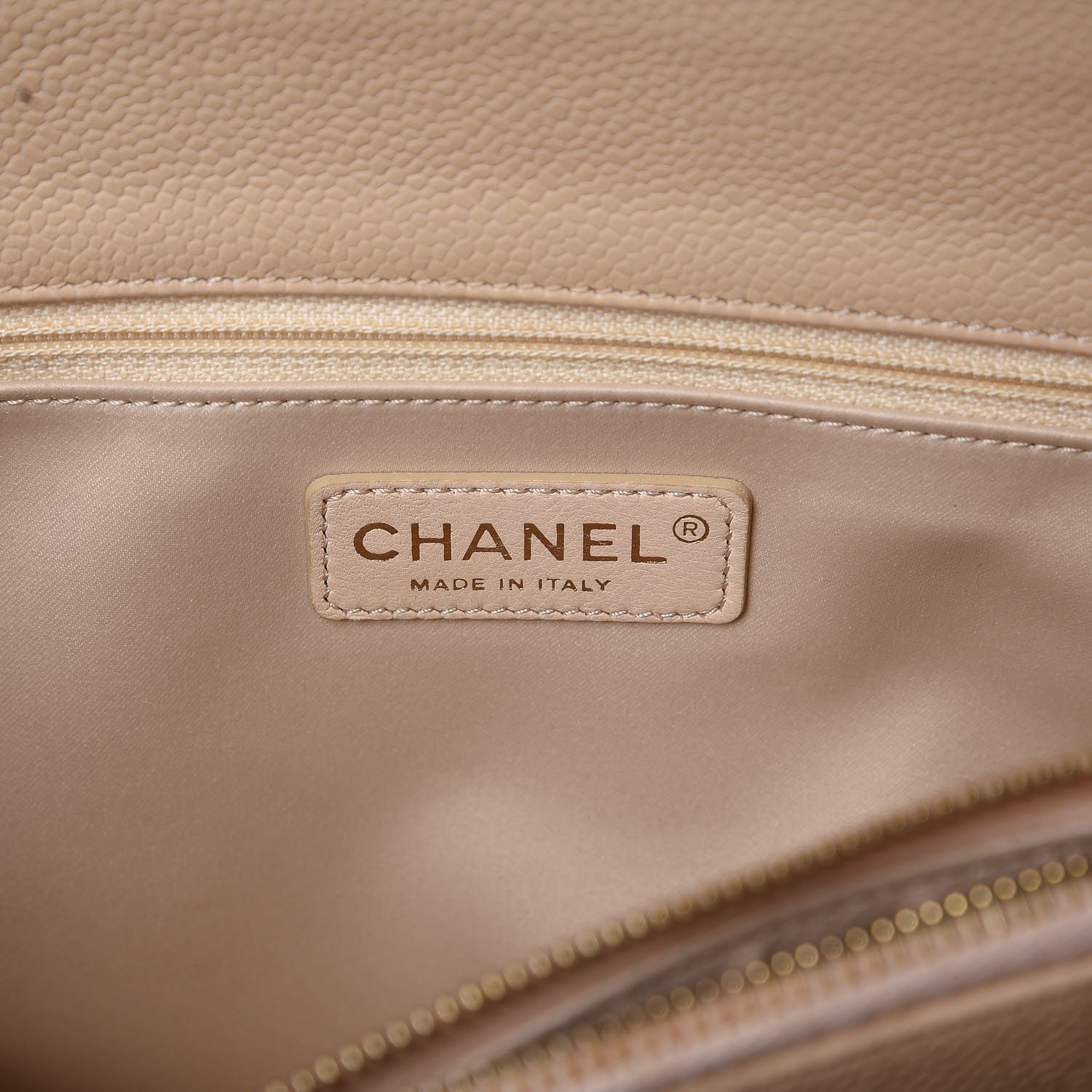 Chanel Caviar Quilted Grand Shopping Tote GST Beige Clair 6 of 12