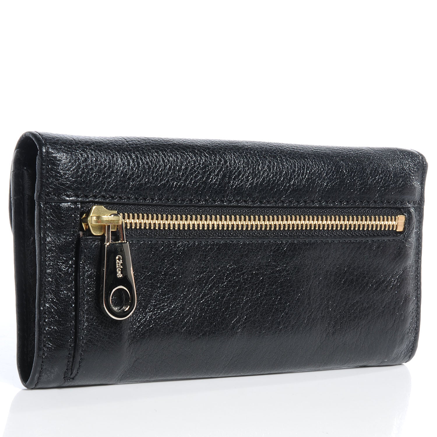 Chloe Leather Lily Continental Wallet Black 3 of 10