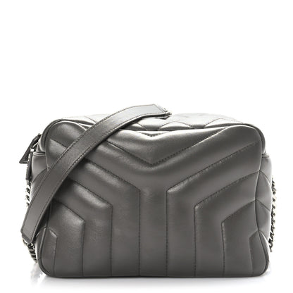 Saint Laurent Calfskin Y Quilted Monogram Small Loulou Bowling Bag Earth 1 of 10