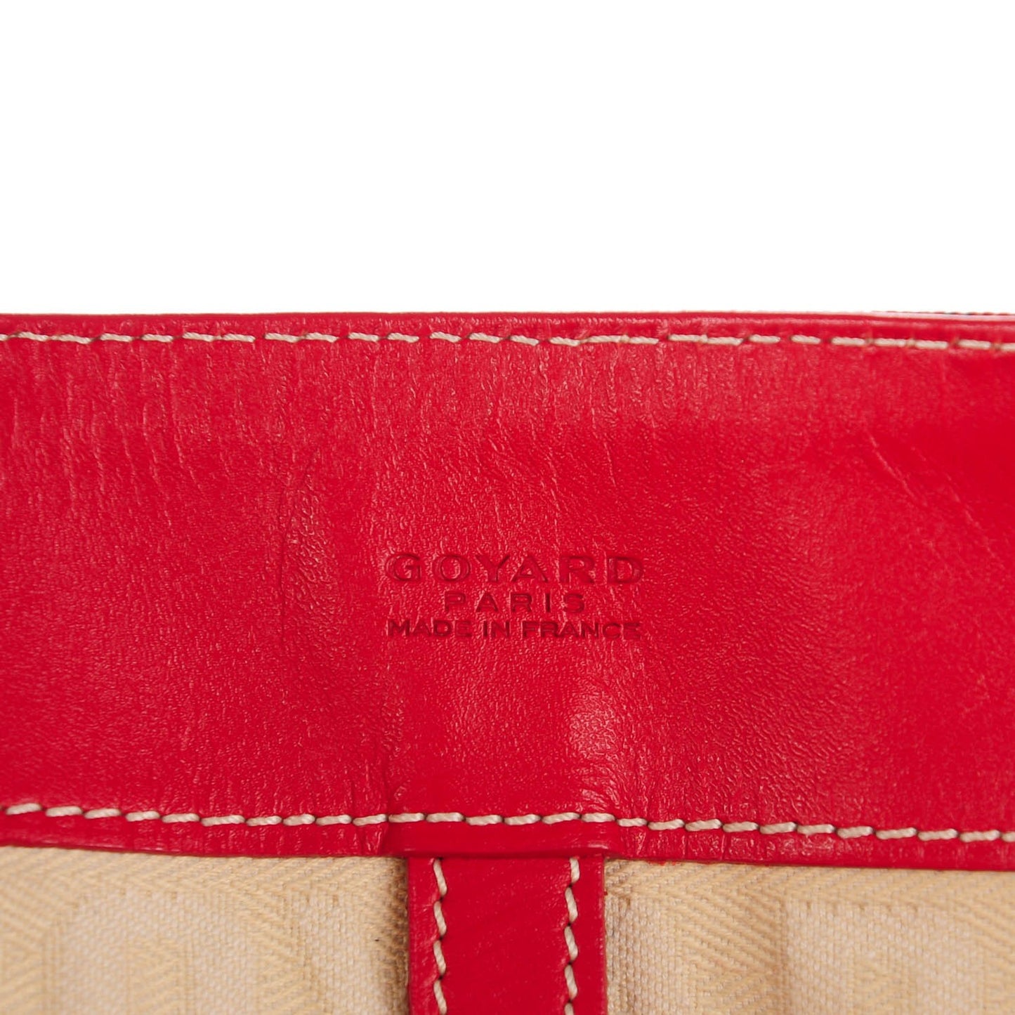 Goyardine Voltaire Tote Red