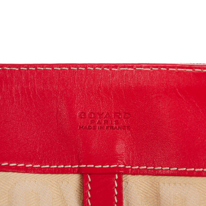 Goyard Goyardine Voltaire Tote Red 6 of 9