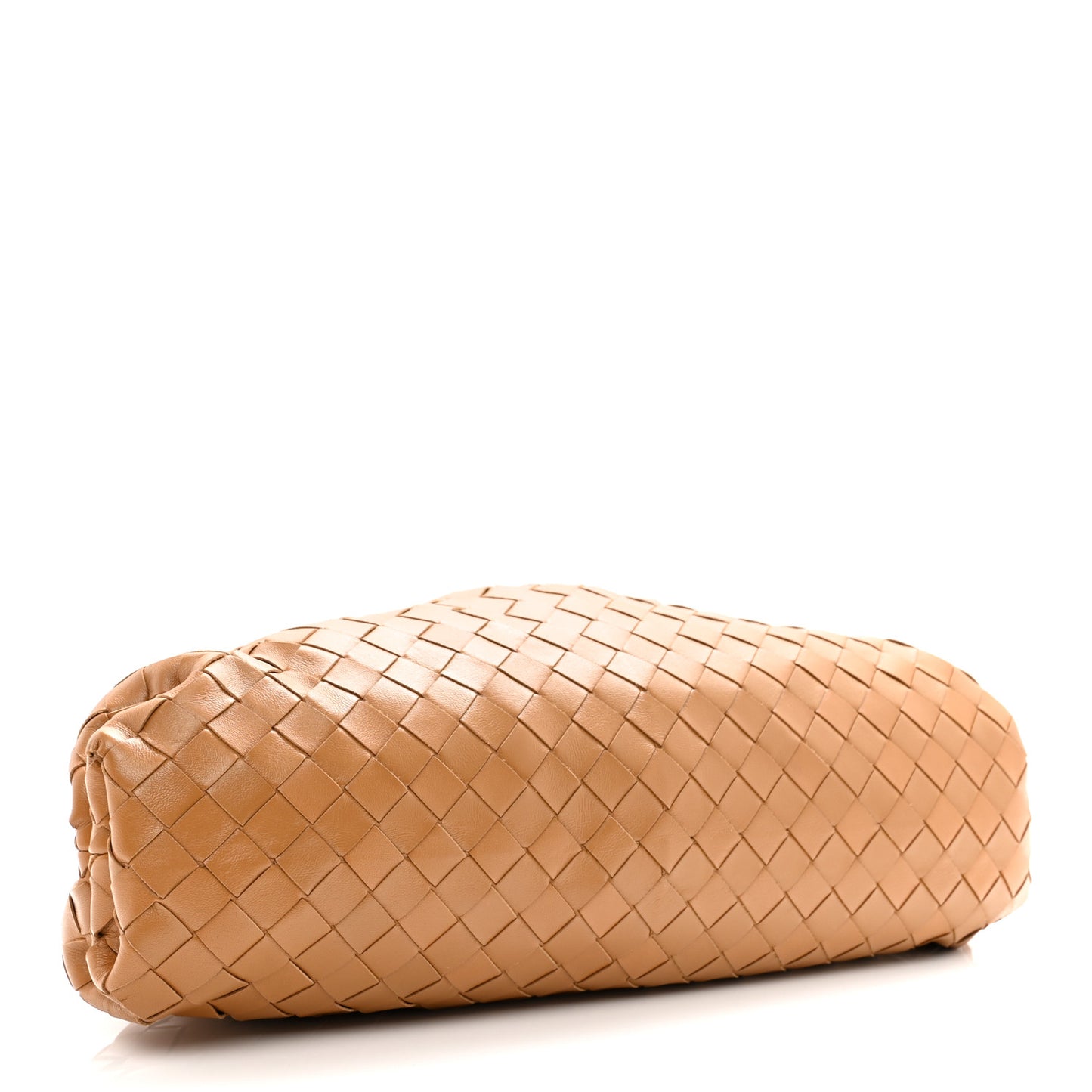 Nappa Maxi Intrecciato The Pouch Oversized Clutch Caramel