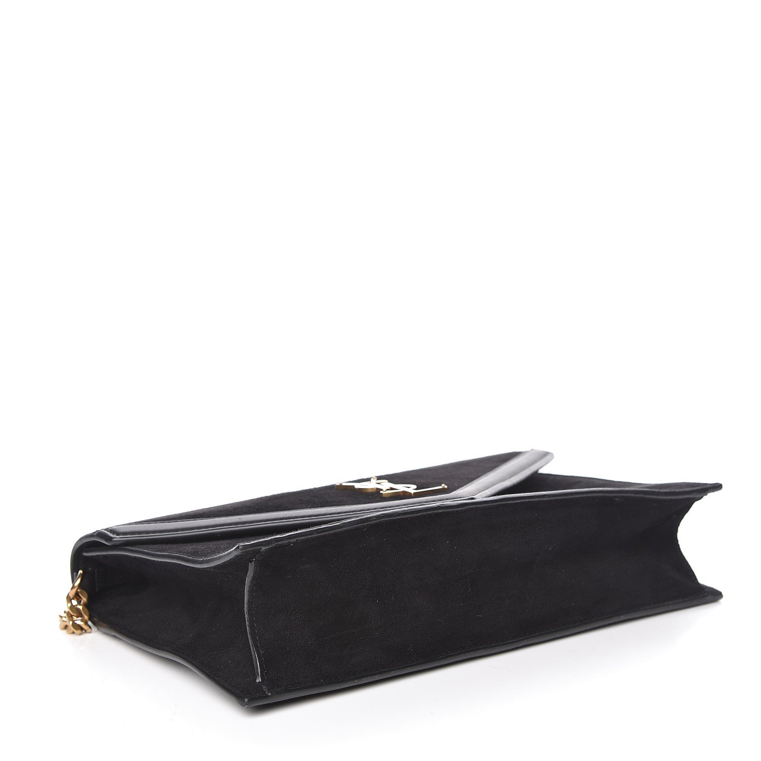 Saint Laurent Suede Calfskin Monogram Le Sept Chain Bag Black 4 of 10