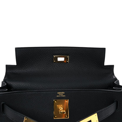 Hermes Togo Kelly Retourne 28 Black 17 of 36