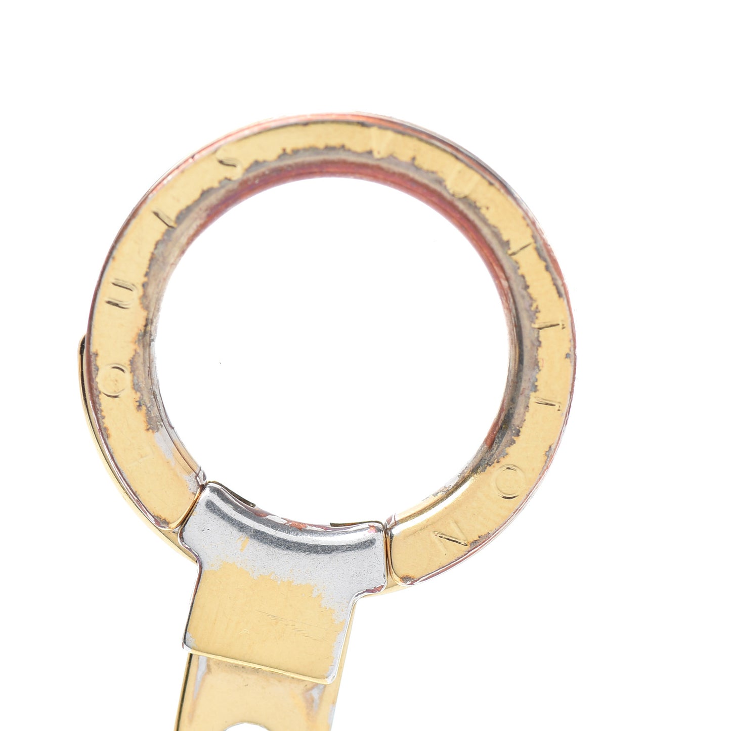 Metal Pochette Extender Key Ring Chain Gold