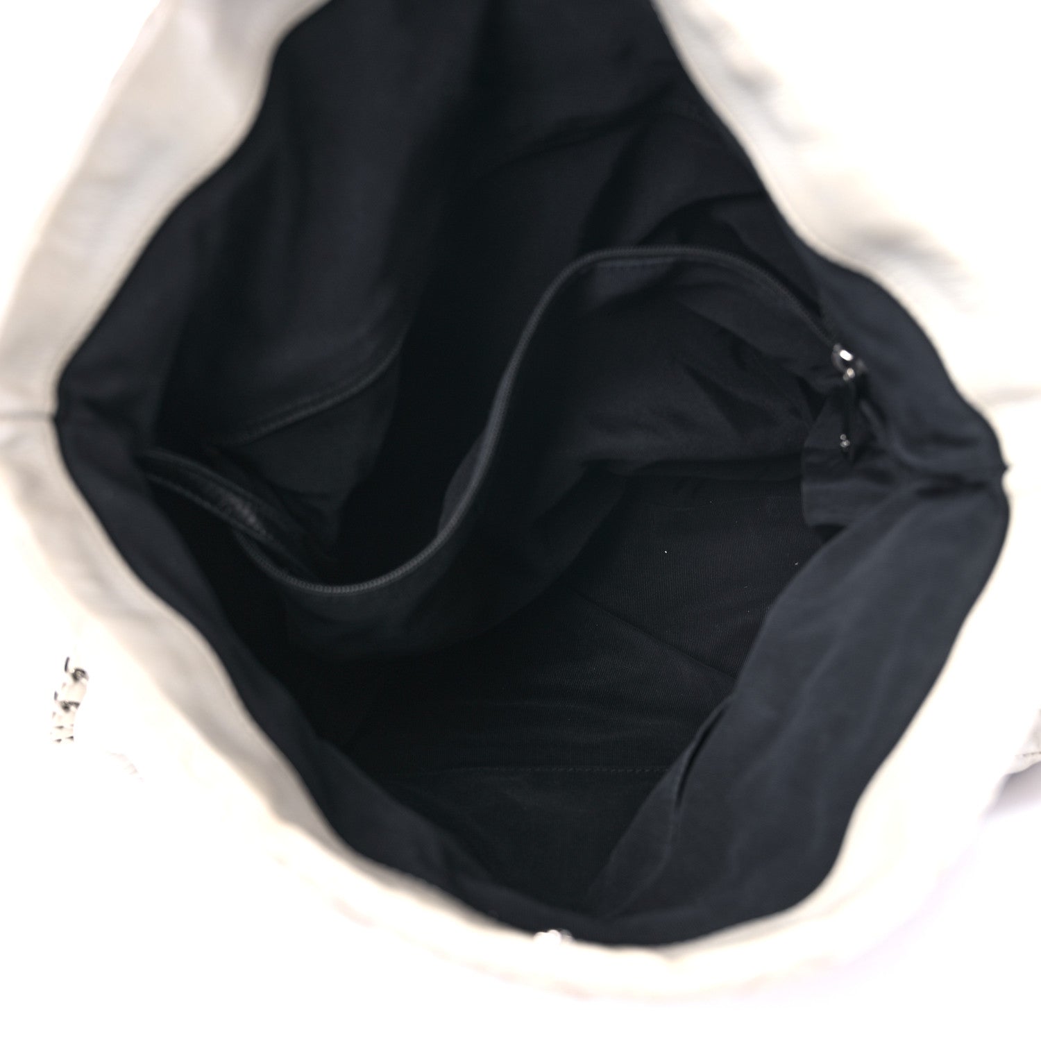 Chanel Glazed Calfskin Quilted Large Chain Me Hobo Dark White 5 of 21