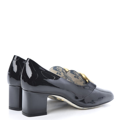 Gucci Vernice GG Victoire 55mm Loafer Pumps 36 Black 4 of 9