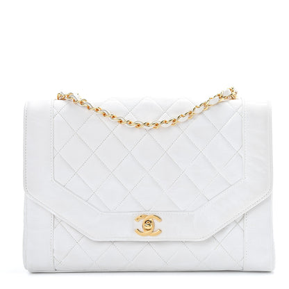 Chanel Lambskin Quilted Medium Single Flap White 1 of 18