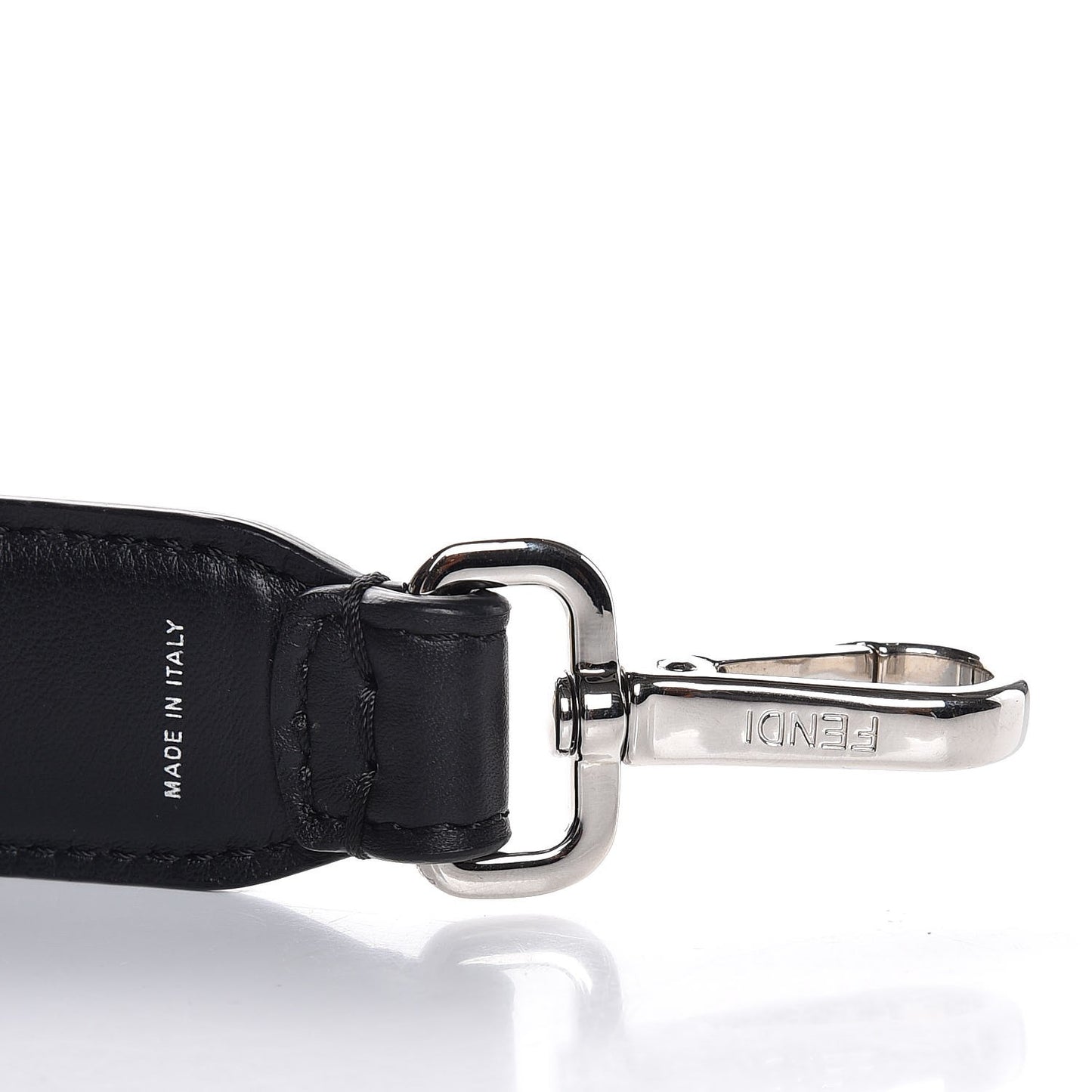 Calfskin Studded Mini Strap You Black
