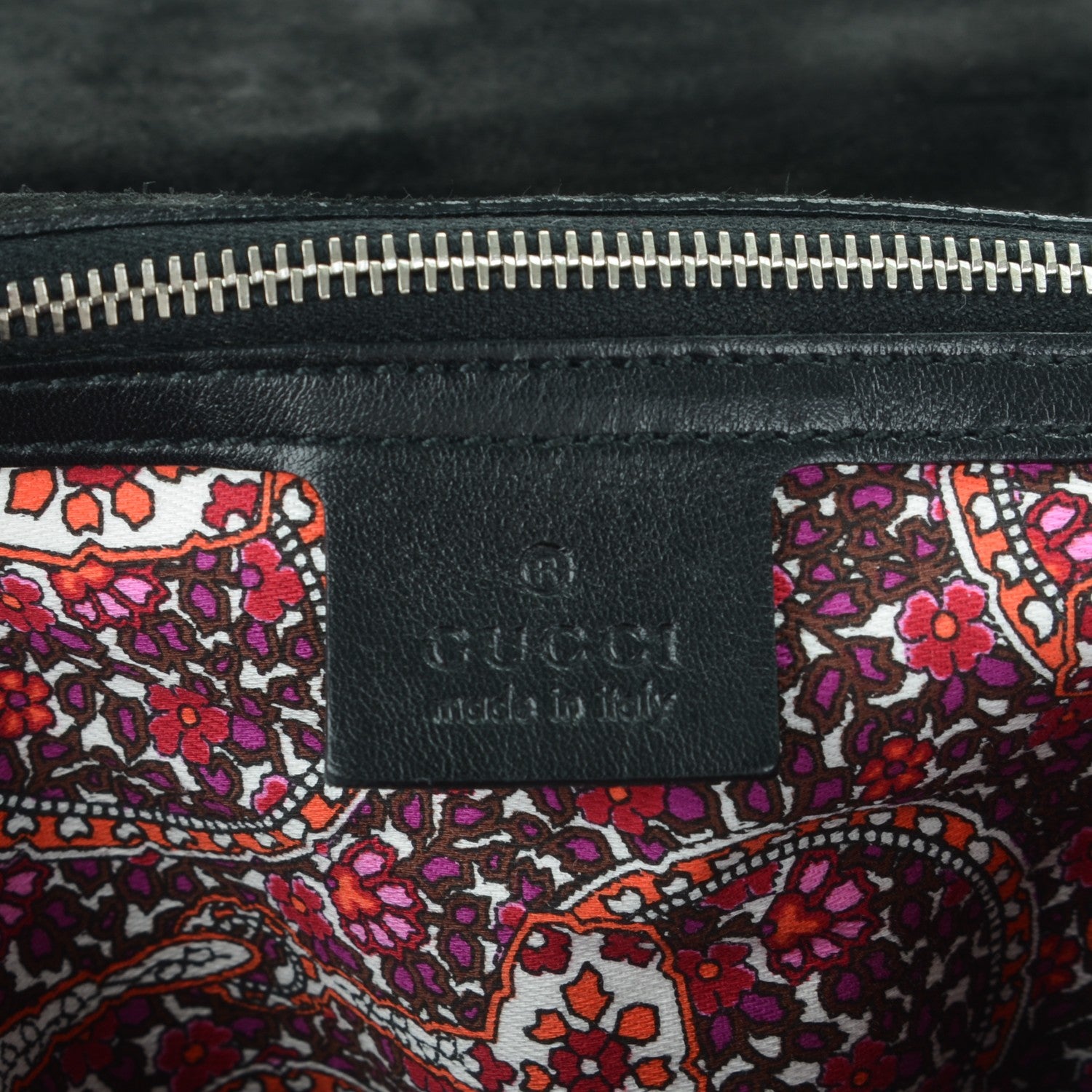 Gucci Patent Calfskin Medium Romy Shoulder Bag Black 6 of 7