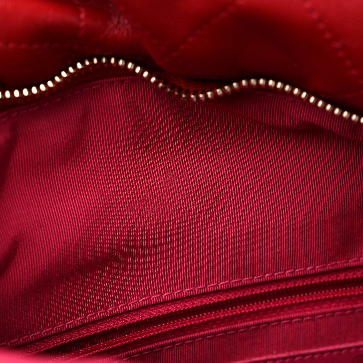 Chanel Calfskin Quilted Coco Shelter Bowling Bag Dark Pink Red 10 of 10