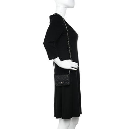 Chanel Caviar Quilted Mini Chain Bag Black 2 of 12