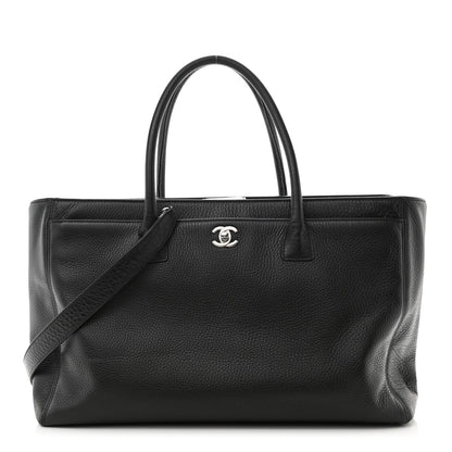 Chanel Calfskin Cerf Executive Shopper Tote Black 1 of 15