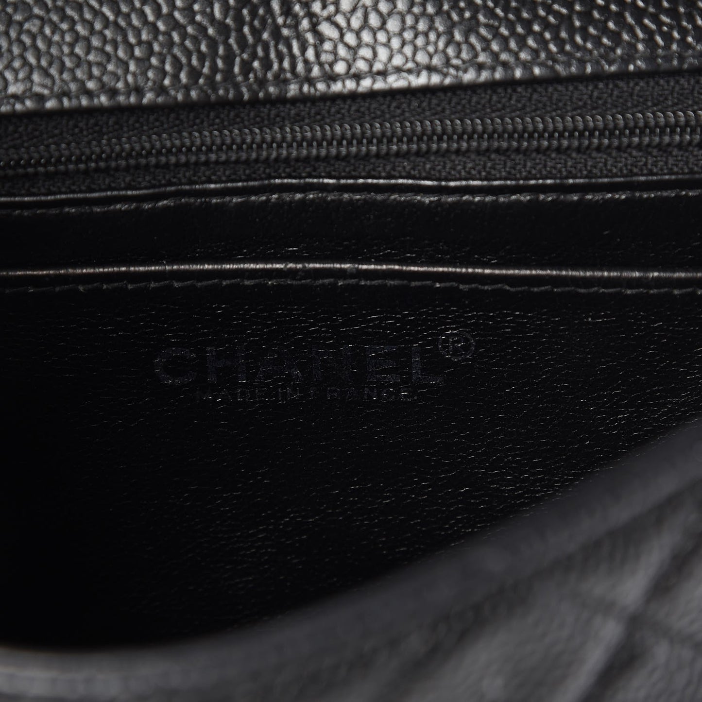 Caviar Quilted Mini Square Flap Black