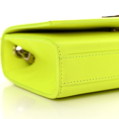 Saint Laurent Smooth Calfskin Small Monogram Kate Satchel Neon Yellow 9 of 13