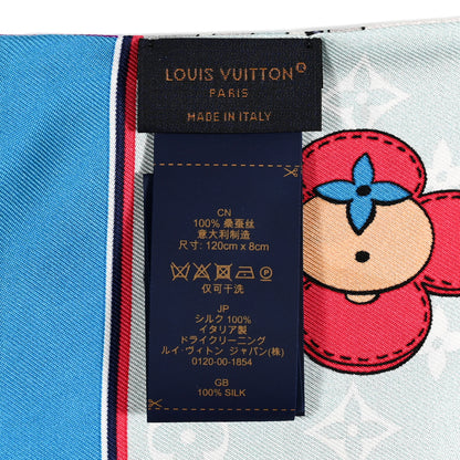 Louis Vuitton Silk Monogram Seoul Vivienne Bandeau Light Blue 3 of 4