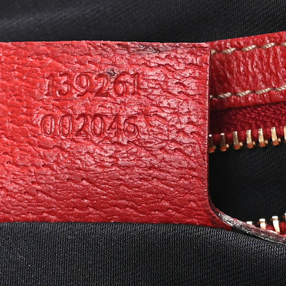 Gucci Monogram Small Jolicoeur Tote Navy Red 7 of 10