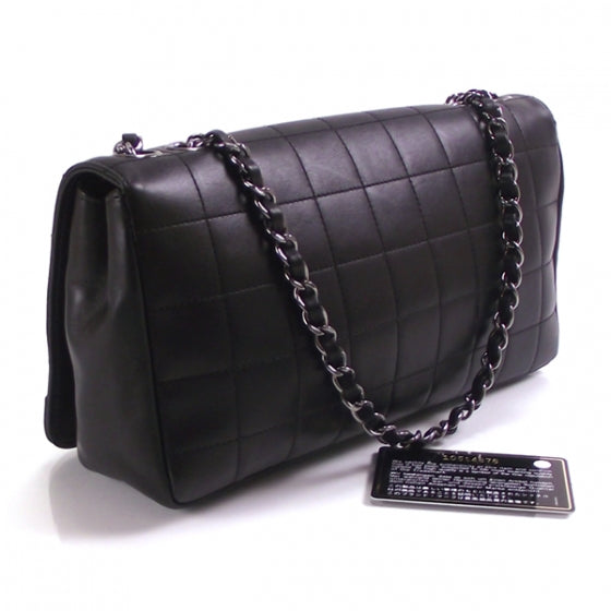 Lambskin Quilted Kiss Lock Flap