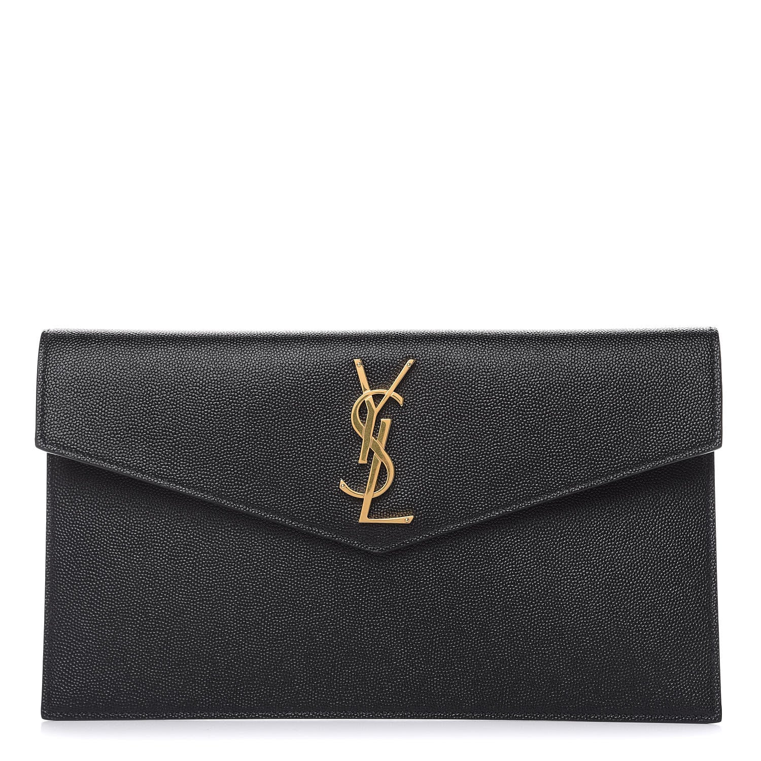 Saint Laurent Grain De Poudre Uptown Pouch Black 1 of 7