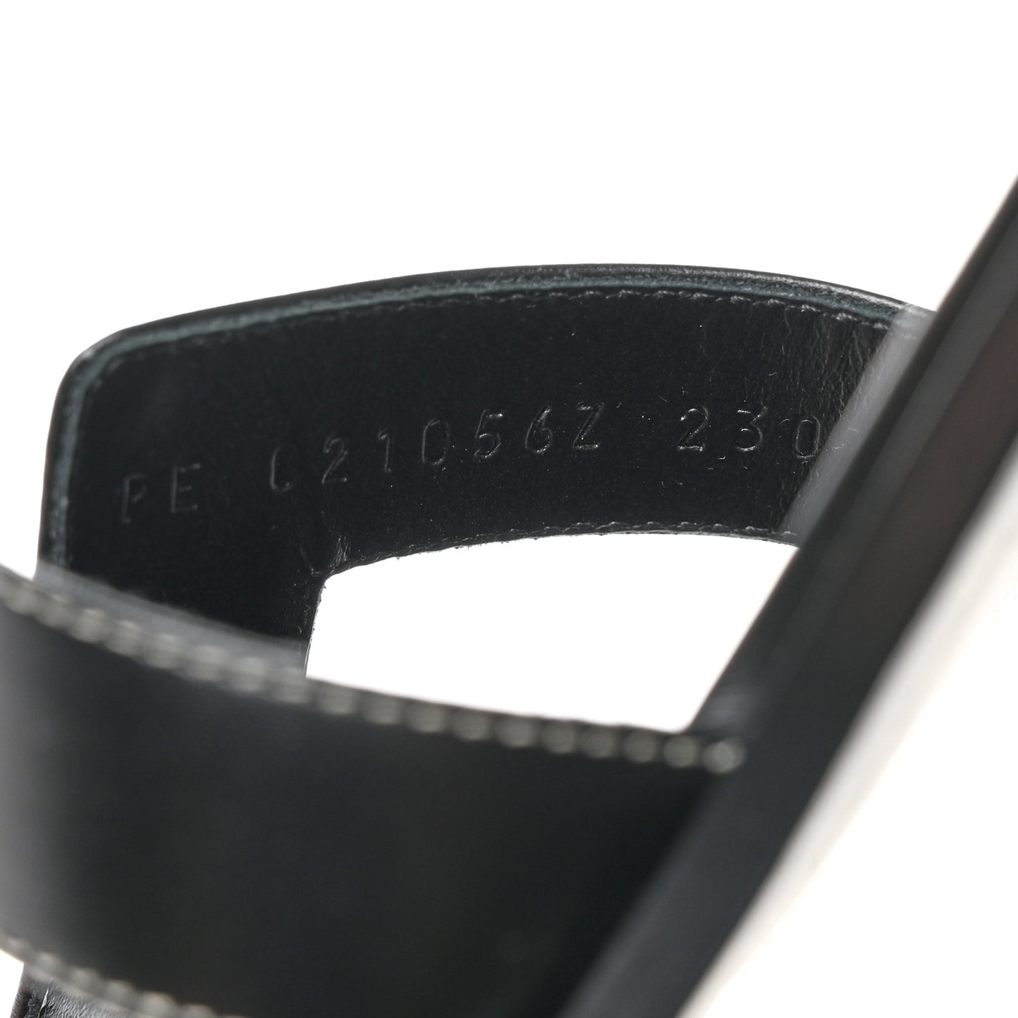 Box Calfskin Oran Sandals 36 Black