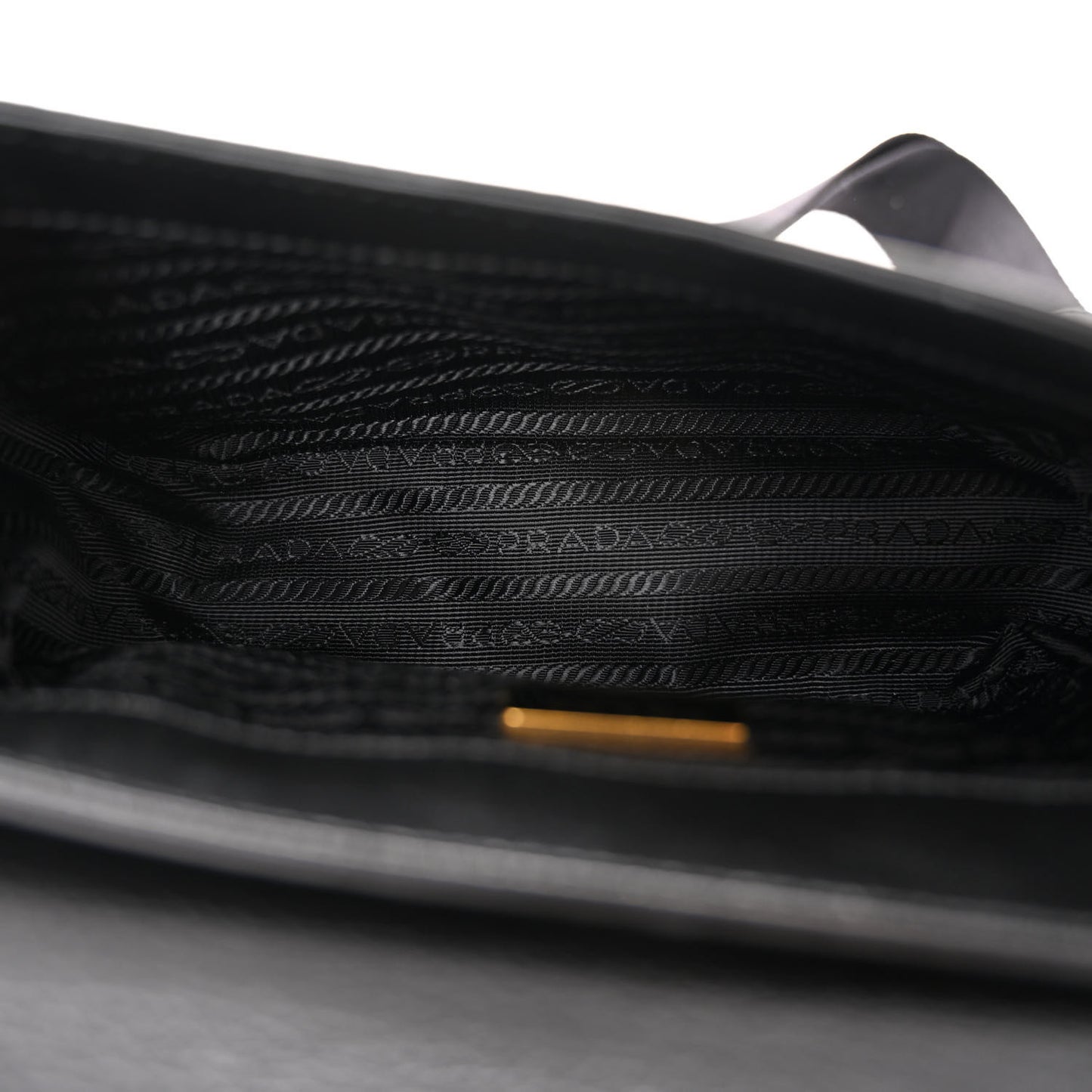 Glace Calfskin Shoulder Bag Black
