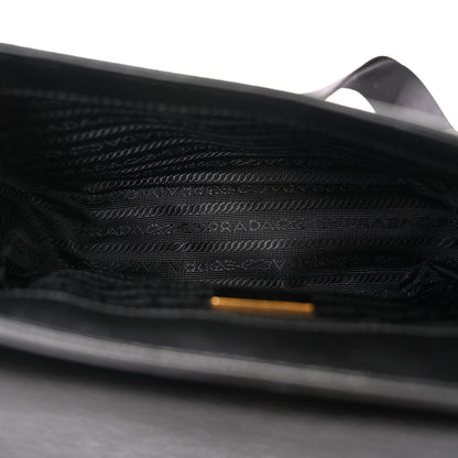 Prada Glace Calfskin Shoulder Bag Black 5 of 11