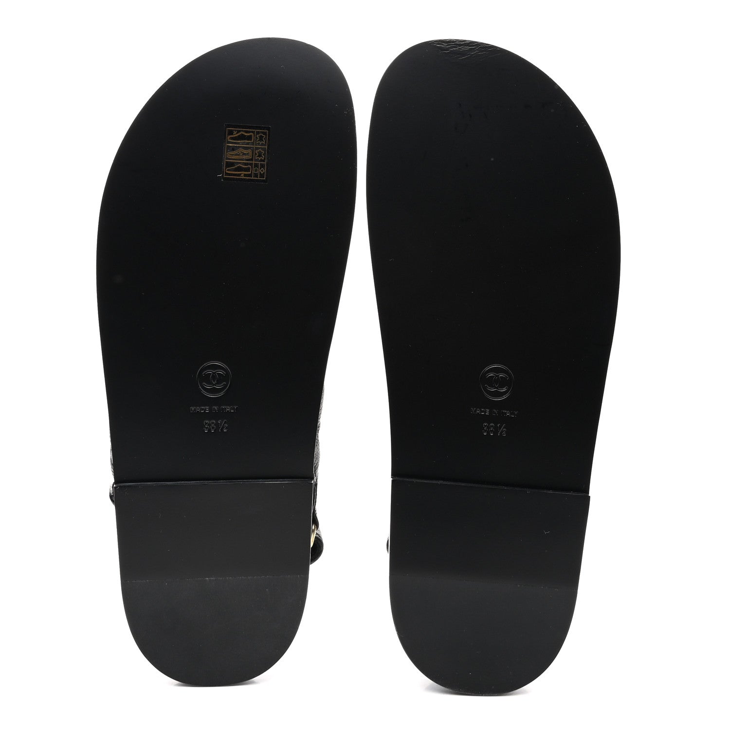 Chanel Grained Calfskin Velcro Dad Sandals 38.5 Black 5 of 11